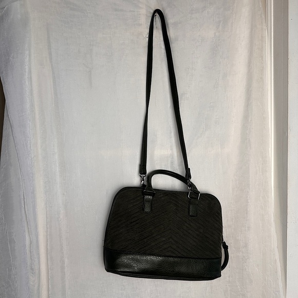 Bueno Quilted Messenger Tote Crossbody Bag Olive Green Handbag - Picture 4 of 16